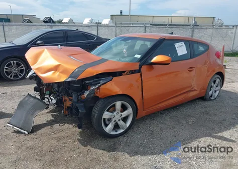 2015 Hyundai Veloster из США, поврежденный, VIN KMHTC6AD3FU239404